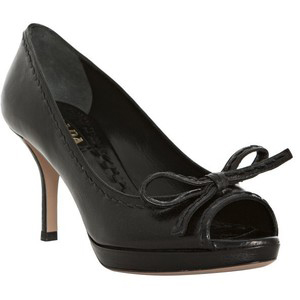 Prada Black Toe Pumps - Women's Platform Pumps | Platformebi | პლატფორმები
