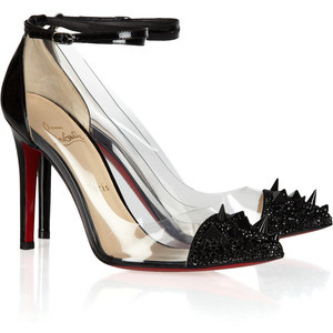 Christian Louboutin Just Picks 100 studded patent-leather and PVC pumps - Women's Platform Pumps | Platformebi | პლატფორმები