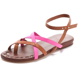 Matt Bernson Jack Two Tone Strappy Flat Sandals - Women's Flat Sandals | Sandalebi | სანდალები