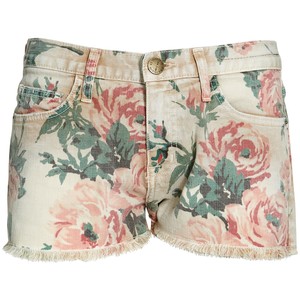 Current Elliott Multi flower printed denim shorts - shorts | shortebi | შორტები