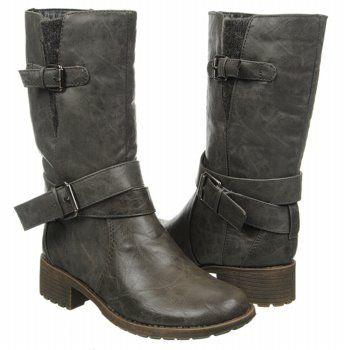 Natural Soul by Naturalizer  Women's Tabitha   Grey Storm Smooth - Women's Boots