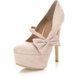 Saffi Cream Closed Toe Court - Women's Platform Pumps | Platformebi | პლატფორმები 