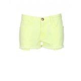 Current Elliott Yellow Neon Denim The Boyfriend Shorts - shorts