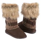 Muk Luks  Women's Gaby Knit Boot   Camel - Womens Boots 