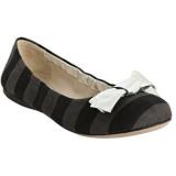 Prada Grey Stripe  - Women's Ballet Flat Shoes | Baletkebi | ბალეტკები 