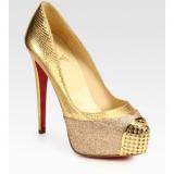 Christian Louboutin แม็กกี้ Glitter เคลือบเมทัลลิงู - ผู้หญิงปั๊มแพลตฟอร์ม รองเท้า 
