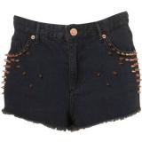 Studded High Waist Hotpants - shorts | შორტები | shortebi 