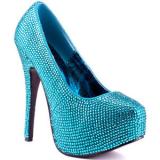 Viva Bordello Biggest Little City - Turq RS - Women's Platform Pumps