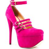 Luichiny Pam Per - Fuchsia Suede - Women's Platform Pumps | Platformebi | პლატფორმები 