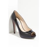 Prada Patent Leather Peep Toe Pump - Women's Platform Pumps | Platformebi | პლატფორმები 