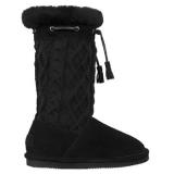 Womens Boots - Lugz  Women's Zen Knit   Black - QALIS CHEQMEBI - ქალის ჩექმები