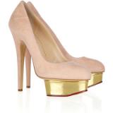 Charlotte Olympia Dolly suede platform pumps - Women's Platform Pumps | Platformebi | პლატფორმები 