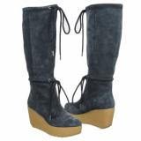 Womens Boots - Rockport  Women's Cedra Scrunched Tall B   Ocean Leather - QALIS CHEQMEBI - ქალის ჩექმები