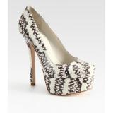 Alice + Olivia Bethie Snake-Print Leather Platform Pumps - Women's Platform Pumps | Platformebi | პლატფორმები 
