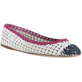 Prada White Tri-Color  - Women's Ballet Flat Shoes | Baletkebi | ბალეტკები 