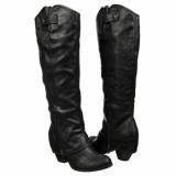Womens Boots - FERGALICIOUS  Women's Ledge   Dark Grey Tumbled Pu - QALIS CHEQMEBI - ქალის ჩექმები