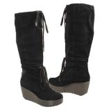 Womens Boots - Rockport  Women's Cedra Scrunched Tall B   Black Leather - QALIS CHEQMEBI - ქალის ჩექმები