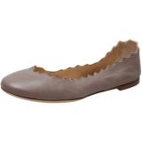 Chloe Soft Napa Leather Ballerina Flat - Women's Ballet Flat Shoes 