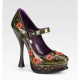 Prada Flower  - Women's Platform Pumps | Platformebi | პლატფორმები 
