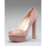 Prada Suede Geometric  - Women's Platform Pumps