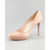 Prada Leather Round - Women's Platform Pumps | Platformebi | პლატფორმები 