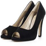 Fab Pumps Peeptoe Black - Women's Platform Pumps | Platformebi | პლატფორმები 