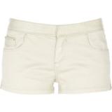 River Island Cream Pu Mix Shorts - shorts | შორტები | shortebi 