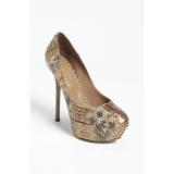 Sergio Rossi Round Toe Snake Pump - Women's Platform Pumps | Platformebi | პლატფორმები 