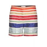 Stella McCartney Aude Striped Cotton Shorts - shorts | შორტები | shortebi 
