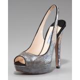 Prada Exclusive Sequin Degrade  - Women's Platform Pumps | Platformebi | პლატფორმები 