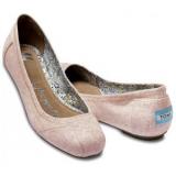 TOMS Linen Ballet Flats Natalia Rose - Women's Ballet Flat Shoes | Baletkebi | ბალეტკები 