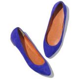 Madewell The Suede Sidewalk Skimmer - Women's Ballet Flat Shoes | Baletkebi | ბალეტკები 