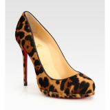 Christian Louboutin Leopard - Print Pony Hair Platform Pumps - Women's Platform Pumps | Platformebi | პლატფორმები 