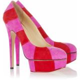 Charlotte Olympia Priscilla In Stripes suede platform pumps - Women's Platform Pumps | Platformebi | პლატფორმები 