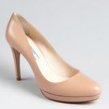 Prada Nude Leather Platform Pumps - Women's Platform Pumps | Platformebi | პლატფორმები 