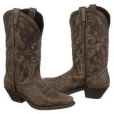 Womens Boots - Laredo  Women's 51040   Black-Tan Crackle - QALIS CHEQMEBI - ქალის ჩექმები