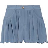 Thakoon Addition Pleated crepe-georgette shorts - shorts | შორტები | shortebi 