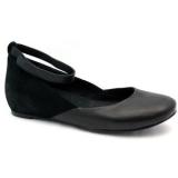 Chloe Black Leather Ballet - Women's Ballet Flat Shoes 