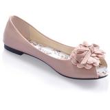 Flat Heel Pink Shoes - Women's Ballet Flat Shoes | Baletkebi | ბალეტკები 