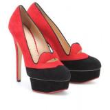 Charlotte Olympia Luella Two-Tone Suede Platform Pumps - Women's Platform Pumps | Platformebi | პლატფორმები 