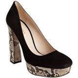 Prada Black  - Women's Platform Pumps | Platformebi | პლატფორმები 