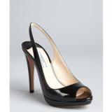 Prada Black Patent  - Women's Platform Pumps | Platformebi | პლატფორმები 