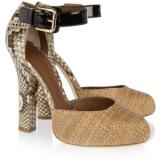 Dolce & Gabbana Raffia and python pumps - Women's Platform Pumps | Platformebi | პლატფორმები 