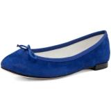 Repetto Metallic Flat in Marine - Women's Ballet Flat Shoes | Baletkebi | ბალეტკები 