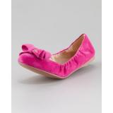Prada Suede Bow-Toe Ballet Flat - Women's Ballet Flat Shoes 