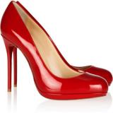 Christian Louboutin Filo 120 ปั๊มสิทธิบัตรหนัง - ผู้หญิงปั๊มแพลตฟอร์ม รองเท้า 
