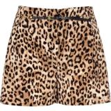 River Island Beige Leopard Print Shorts - shorts