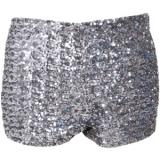 Glamorous Sequin Cut Off Shorts - shorts