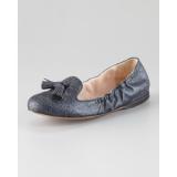 Prada Glitter Tassel Ballerina Flat - Women's Ballet Flat Shoes | Baletkebi | ბალეტკები 