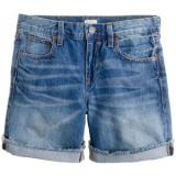 Denim short in faded indigo - shorts